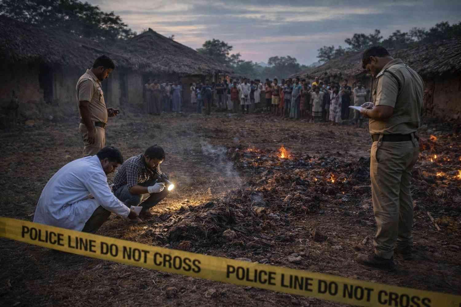 मठिया कांड: 8 माह पूर्व बना पंचनामा, अब महिला की जली लाश बरामद, हत्या की आशंका