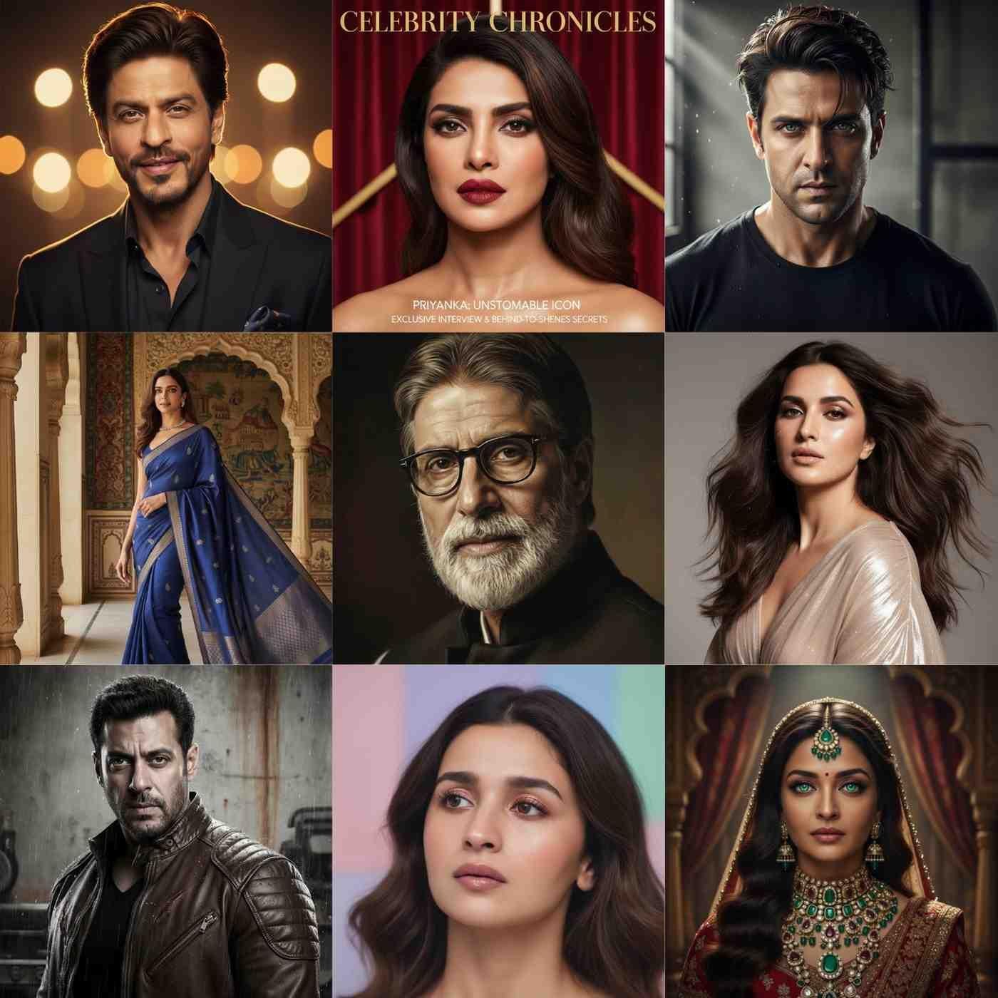 10 सेलिब्रिटी पोर्ट्रेट प्रॉम्प्ट: हाई-डिटेल और सिनेमैटिक AI आर्ट आइडियाज़