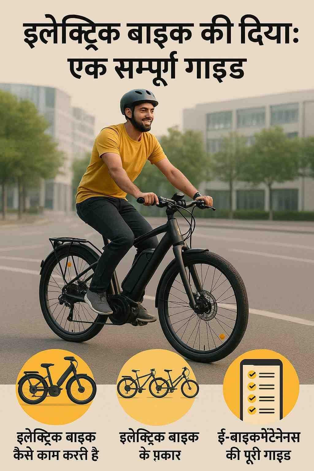 इलेक्ट्रिक बाइक गाइड: प्रकार, फायदे, उपयोग, खरीद टिप्स और मेंटेनेंस की पूरी जानकारी